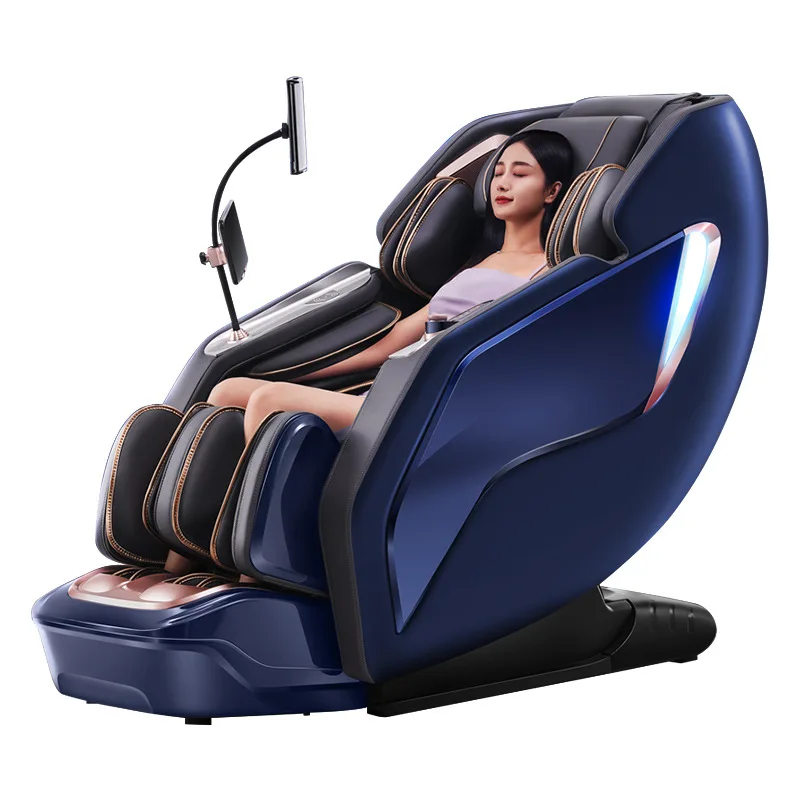 

Chinese Factory Wholesale Full Body Air Pressure Dual Core Massage Wireless Charging Massage Chair With Foot Head Massage