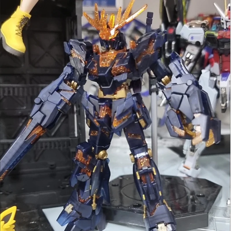 Neue Heiße XINGDONG Modell 1/144 Hg Rx-02 Einhorn Banshee Montage Modell Kits Bunte Anime Action Figure Roboter Kunststoff Modell Spielzeug