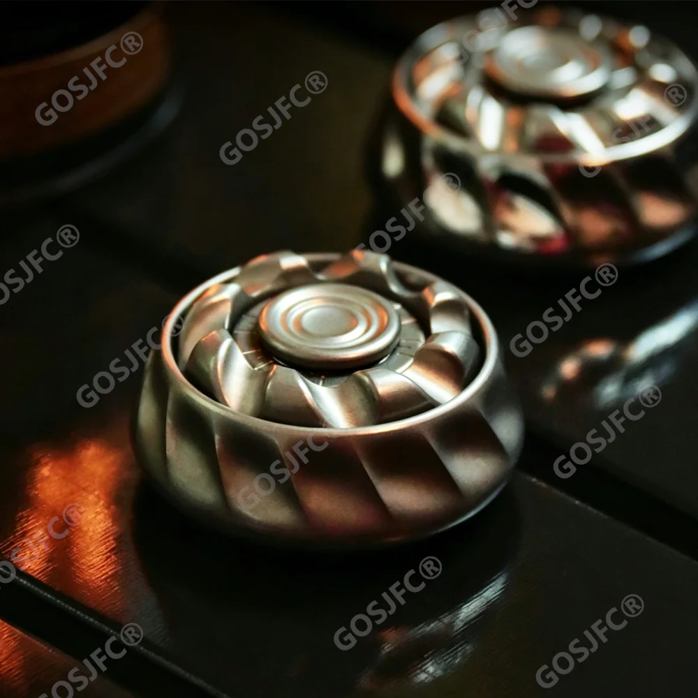 Ryan EDC WAVE PRO Stainless Steel Fidget Spinner Haptic Coin Stress Relief Toy Original Designs Anti-stress Toys