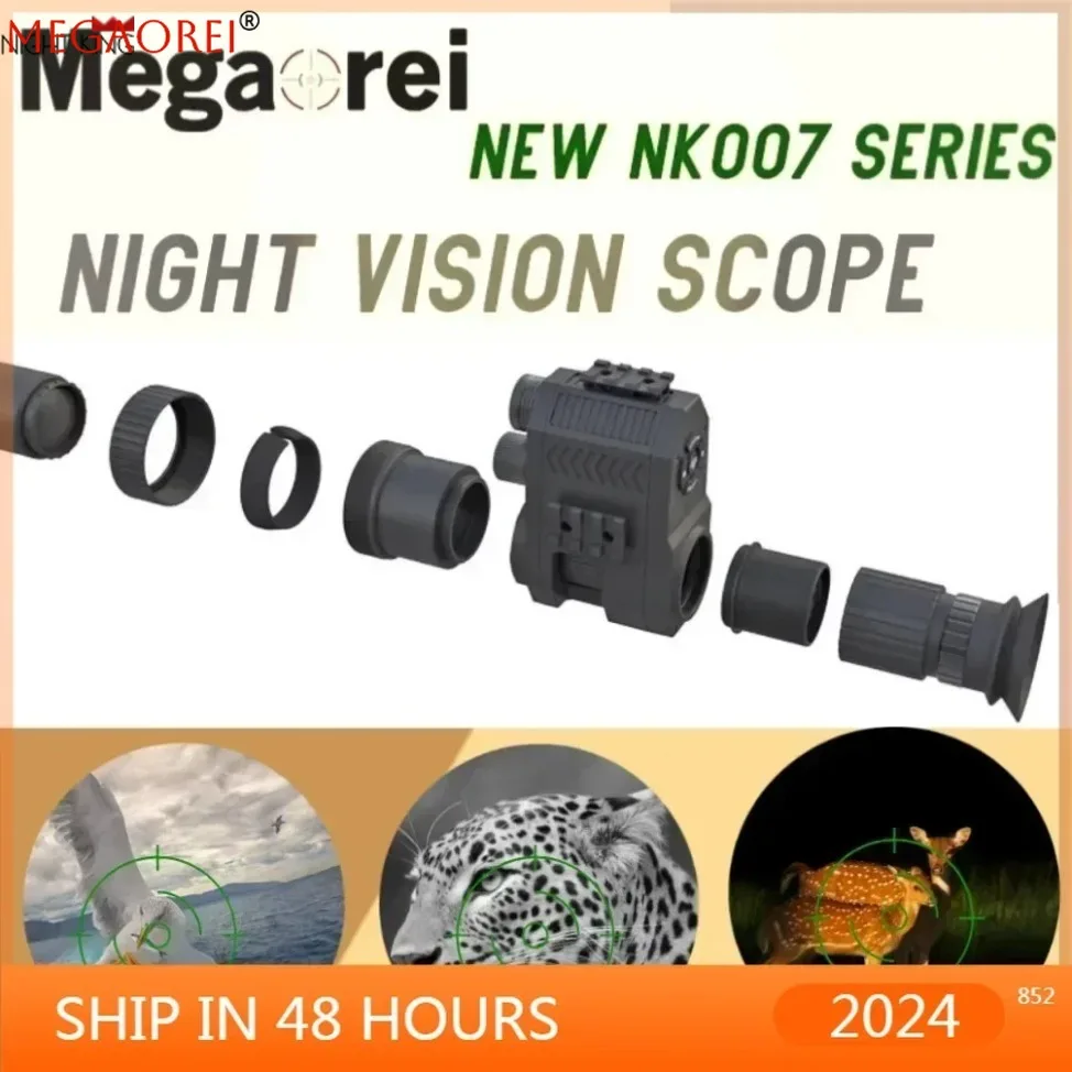 

Охотничий прицел 2026 NEWCameraNEW, портативный инфракрасный прицел ночного видения для ружья, камера Megaorei 2026 NEW для ночной охоты с круглым объективом