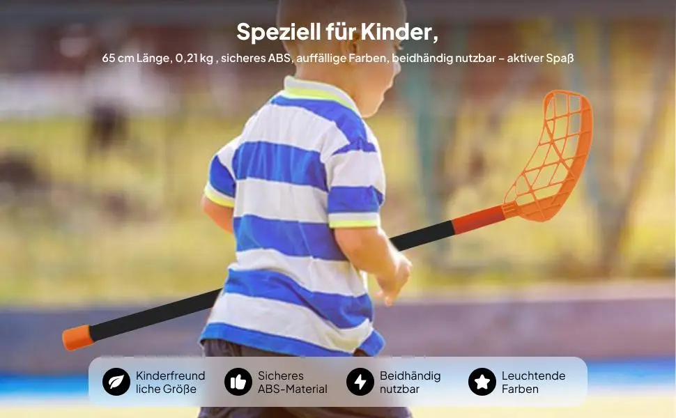 Field Hockey Stick Floorball Stick Improve Agility Portable for Kids Shaft Length 65 cm for Team Sports for Boys Girls