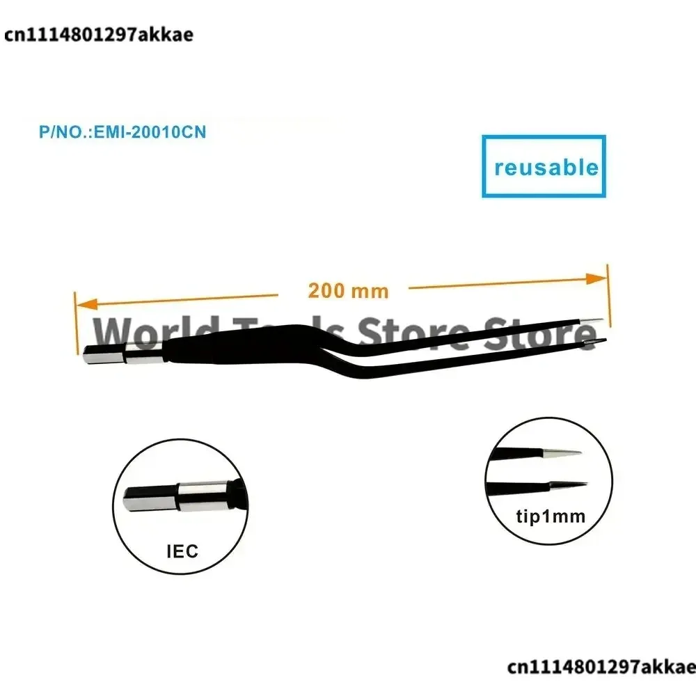 2023-v-lock-non-stick-coagulation-bipolar-forceps-straight-compatible-with-condenser-for-electrosurgical-unit，ophthalmic-surgic