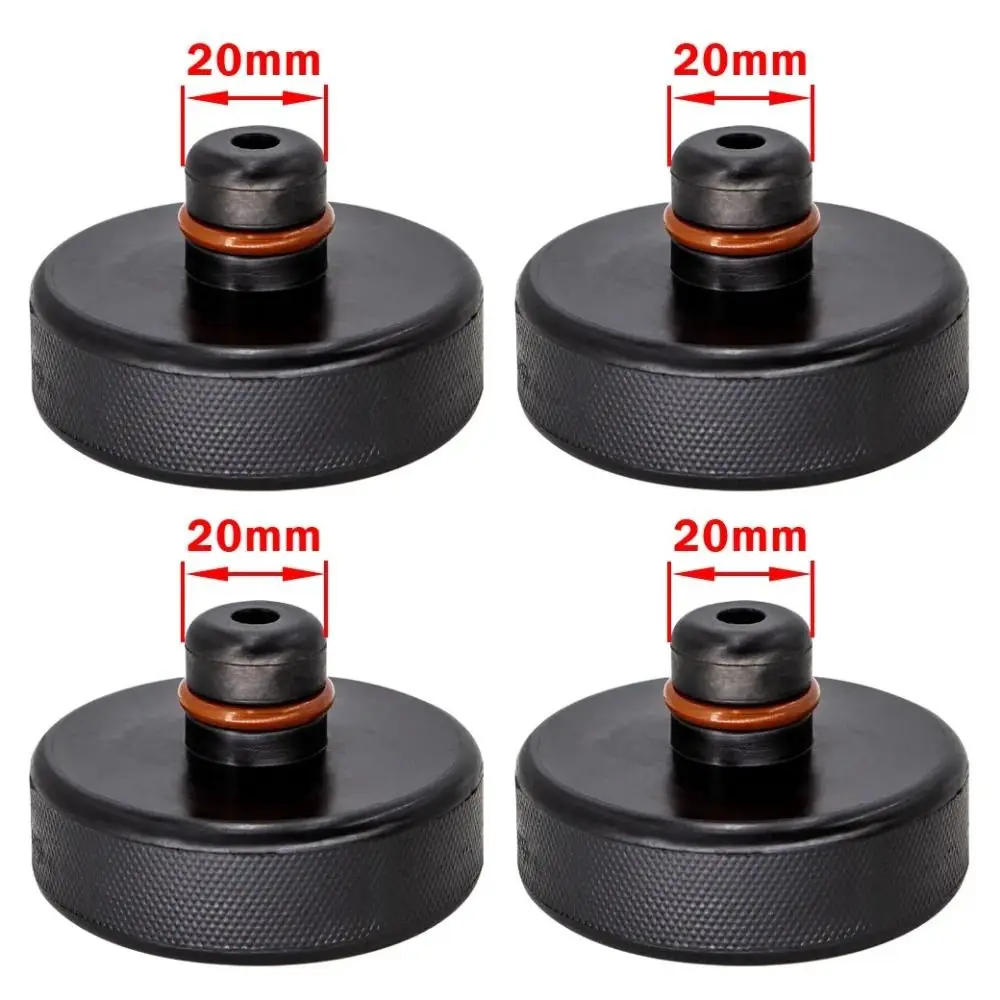 Nuovi cuscinetti Jack in gomma da 20mm adattatore per Jack Pad in Silicone nero per adattatore per punto di cuscino a pressione per Tesla Model 3/Y