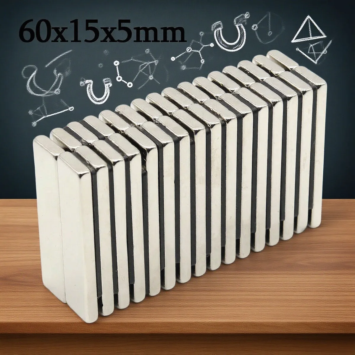 

60x15x5MM Mini Magnets Compact Versatile for Refrigerator Office Kitchen School Notes Crafts imanes para manualidades