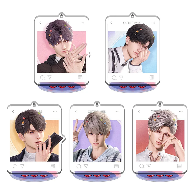 ความรักและ Deepspace Charm Series Rafayel อะคริลิคเซ็กซี่ Boy Zayne โต๊ะเครื่องประดับกล้ามเนื้อ Sylus อุปกรณ์เสริมสะสม Caleb ของเล่น