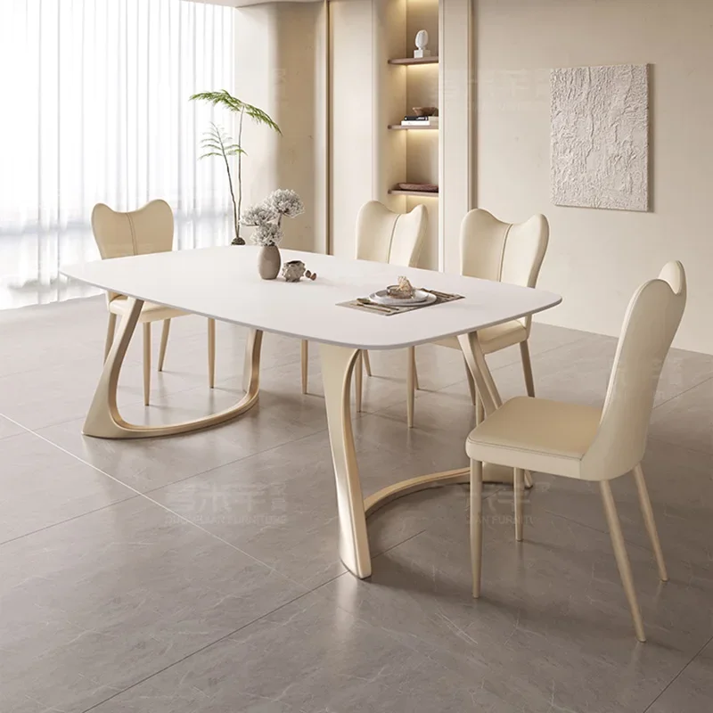 Small Restaurant Table Coffee Salon Modern Outdoor Center Dining Table Set Desk Dressing Balcony Comedor Kitchen Furniture