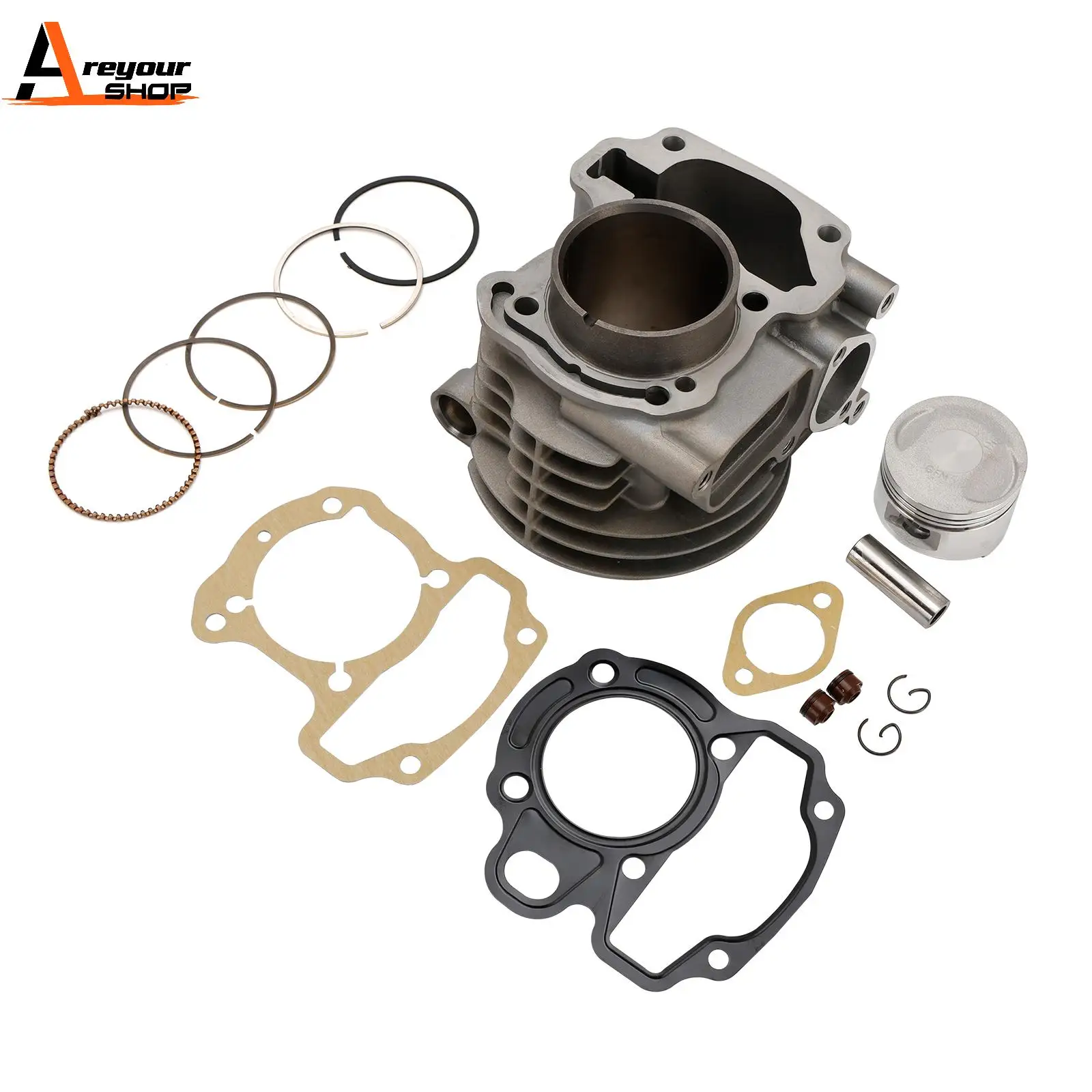 Areyourshop COMPLETE CYLINDER BARREL PISTON KIT Fits HONDA NHX110 LEAD 110 EX 2008 - 2015