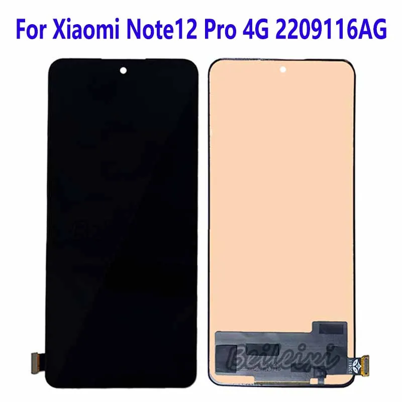 For Xiaomi Redmi Note12 Pro 4G 2209116AG LCD Display Touch Screen Digitizer Assembly Replacement Accessory