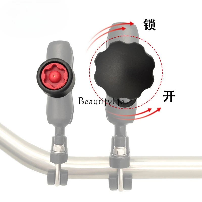 N-STAR bracket accessories Mobile phone bracket with bar anti-theft knob Anxin motorcycle travel 2