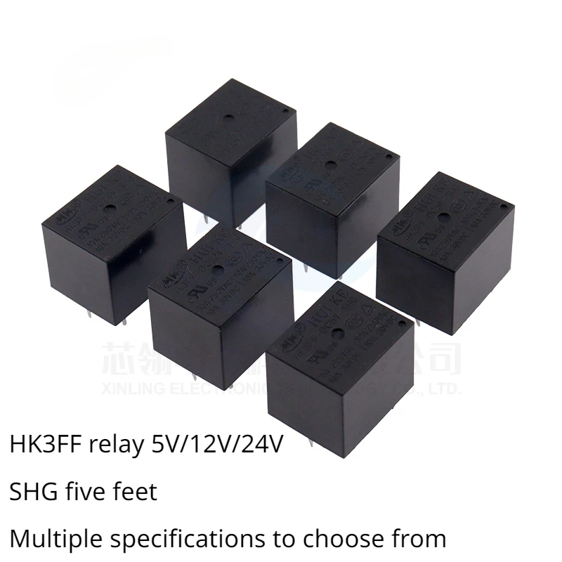 

5pcs/lot 5-pin relay original HK3FF-DC5V-SHG HK3FF-DC12V-SHG HK3FF-DC24V-SHG