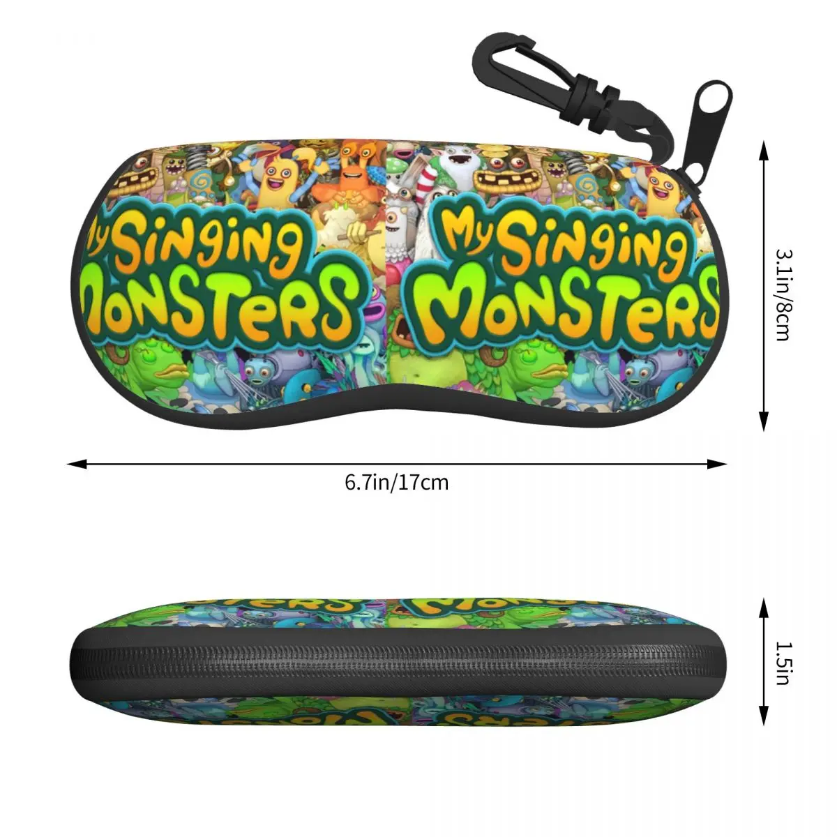 My Singing Monsters Shell Eyeglasses Case Women Men Cool Adventure Video Game Glasses Case Sunglasses Box Pouch