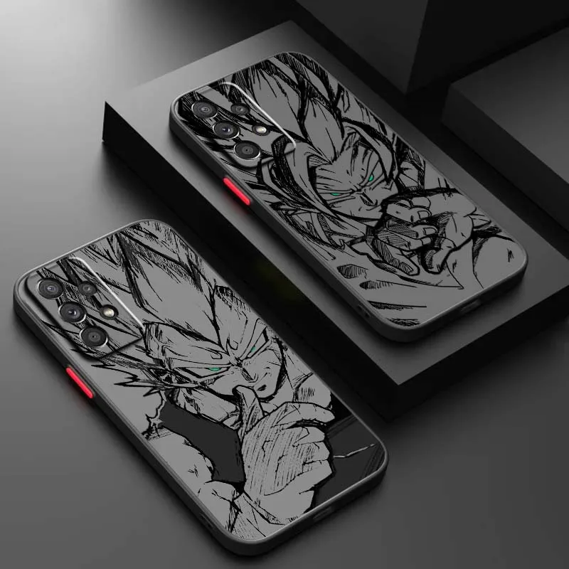 

Comics Dark D-Dragones B-Balls Phone Case For Samsung A56 A42 A36 A34 A33 A32 A23 A16 A04 A03 Note 20 5G Frosted Translucent