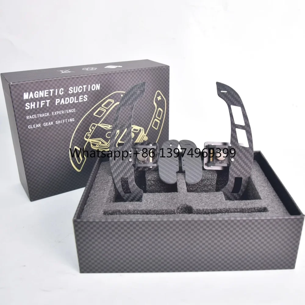 Newly Upgraded Carbon Fiber Magnetic Shift Paddles Enhance Driving Experience Suitable for Hyundai Santa Fe & Kia Stinger