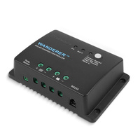 Renogy Wanderer Li 30A 12V PWM Negative Ground Solar Charge Controller Solar Panel Regulator w/ Temp Sensor Function Fit