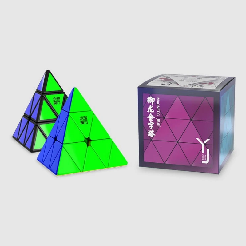 Yongjun YJ YuLong V2M 3x3 Magnetic Magic Pyramid Speed Puzzle Magic Cueb Educational Toys 3x3 Pyramid