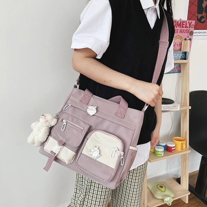 Japanese Style School Bags For Teenage Girls Preppy Tote Bag Nylon Bag Backpack Women Shoulder Bag Mochila Feminina Bagpack Sac