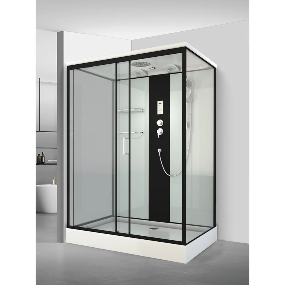 Integral shower room Integrated bathroom Household glass Square Partition dry and wet separation bath room
