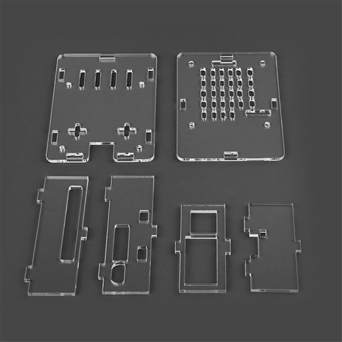For Raspberry Pi 5 Case Transparent Acrylic Shell Protective Case Supports the Installation of Official Heat