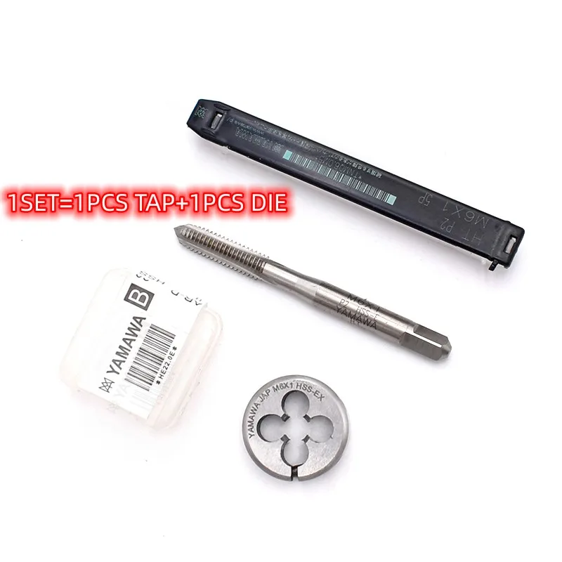 YAMAWA Hand Tap & Round Die Metric Thread Die Tap HSSE Hand Tapping Cutting Tool M1 M1.2 M1.4 M1.6 M1.7 M2 M2.5 M2.6 M3 M3.5 M4