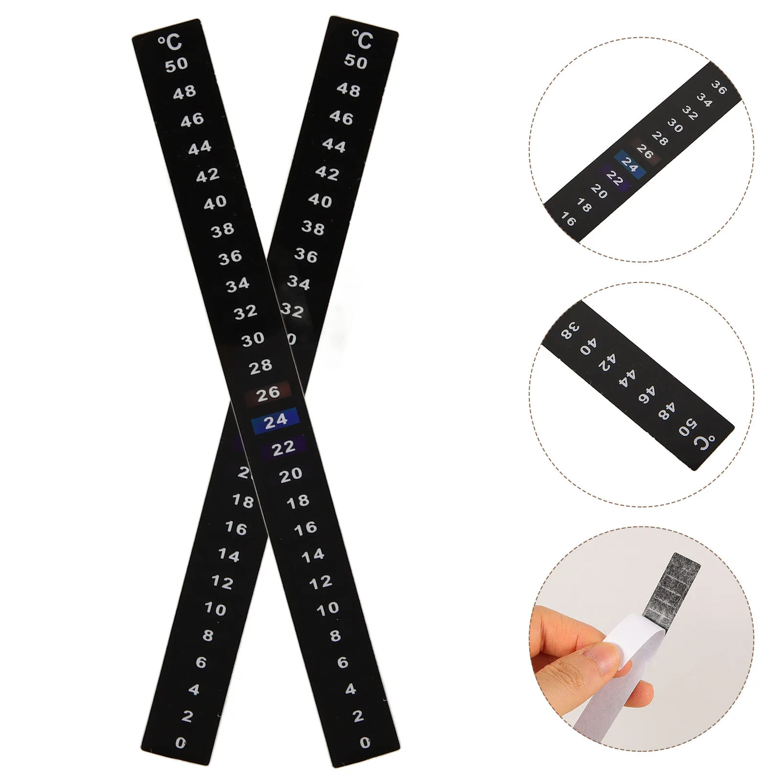 

5Pcs Fermentation Thermometer Sticker for Brewing Tanks Accurate Temperature Monitoring Strip Stick on Design Home Use Safe