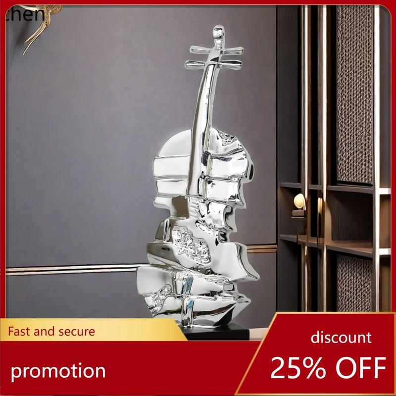 HT violin creative ornament high-end handicrafts office desktop high-end decoration
