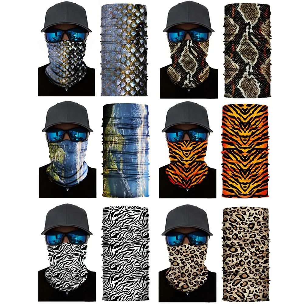 New Design Thicken Printed Face Mask Go Wild Style Anti UV Tubular Head Scarf Buff Bandana Outdoor Sport Head Band Wristband