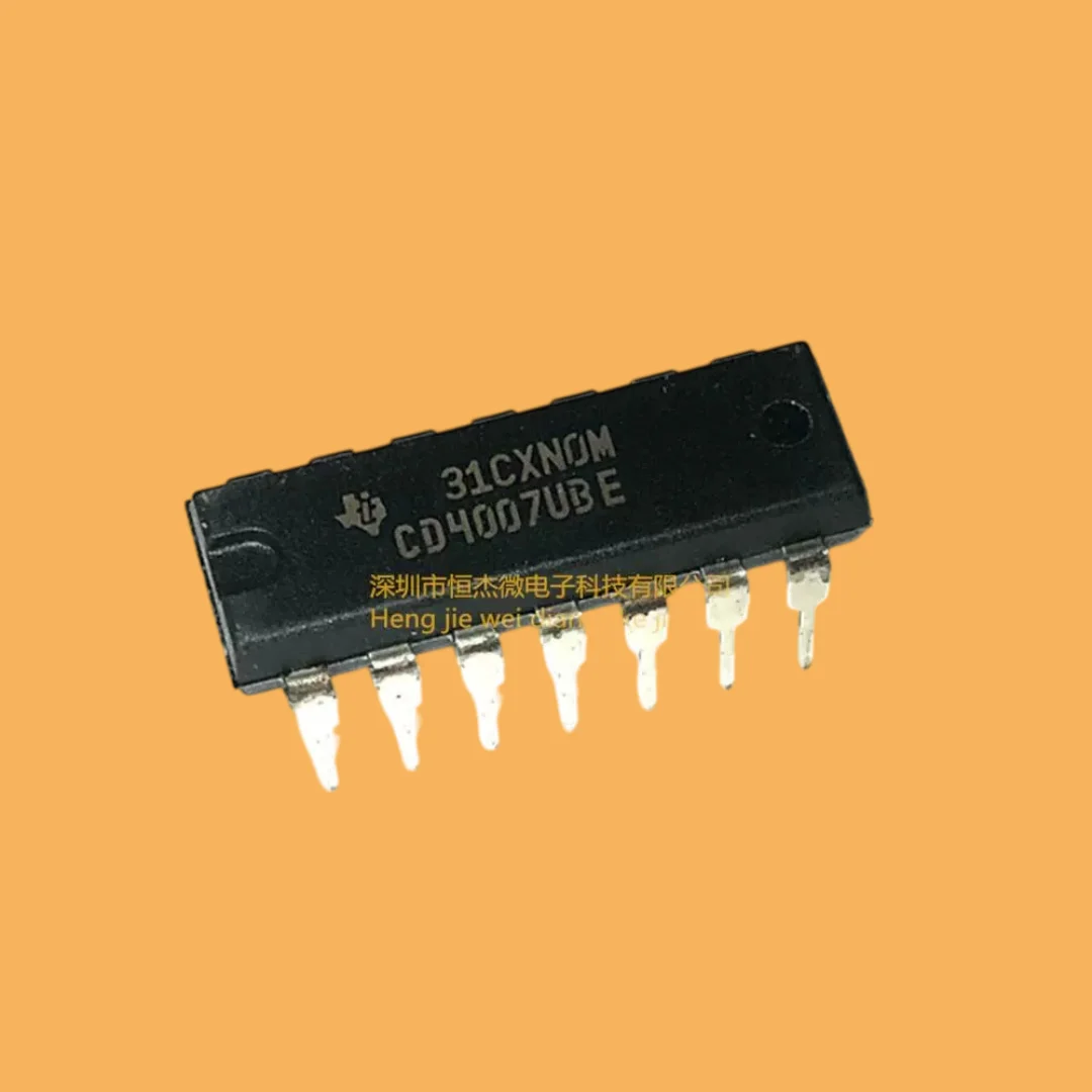 10PCS/new original imported CD4007UBE CD4007 CMOS inverter buffer chip DIP-14