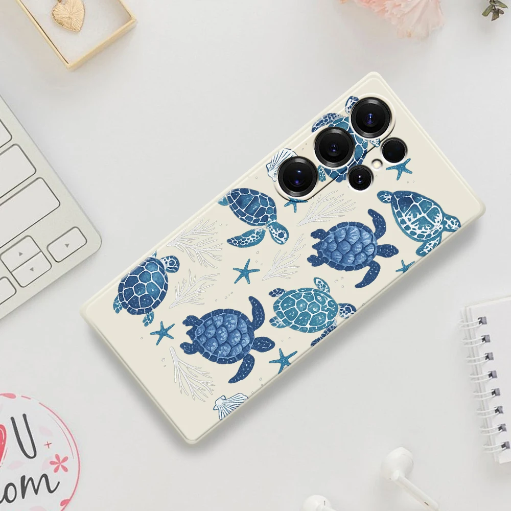 Turtle Shell Style Phone Case For Samsung Galaxy S25 S24 S23 S22 S21 S20 Ultra Plus S10 Plus S24FE S23FE S22FE S21FE Cover