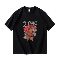 2024 Rapper Tupac 2Pac graphic t fashion high quality short sleeves tshirt oversize hip hop streetwear MEN'S cotton T-shirt