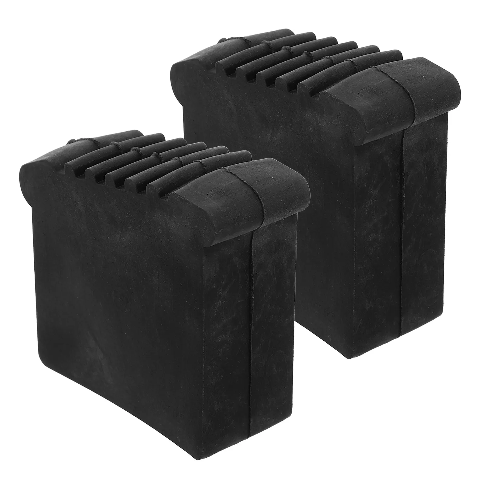2Pcs Ladder Foot Pads Non Skid Rubber Covers Anti Slip Step Ladder Feet Replacement Floor Protectors Noise Reduction Safety Caps