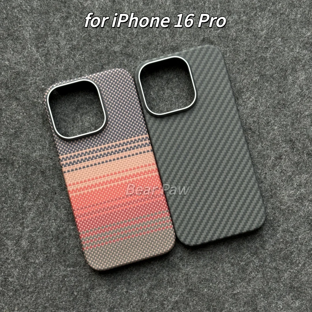 

Luxury Magnetic Case for iPhone 16 Pro Carbon Fiber Cases for magsafe Aramid Carbon Fiber Cover for iPhone 16 Pro Cover Funda