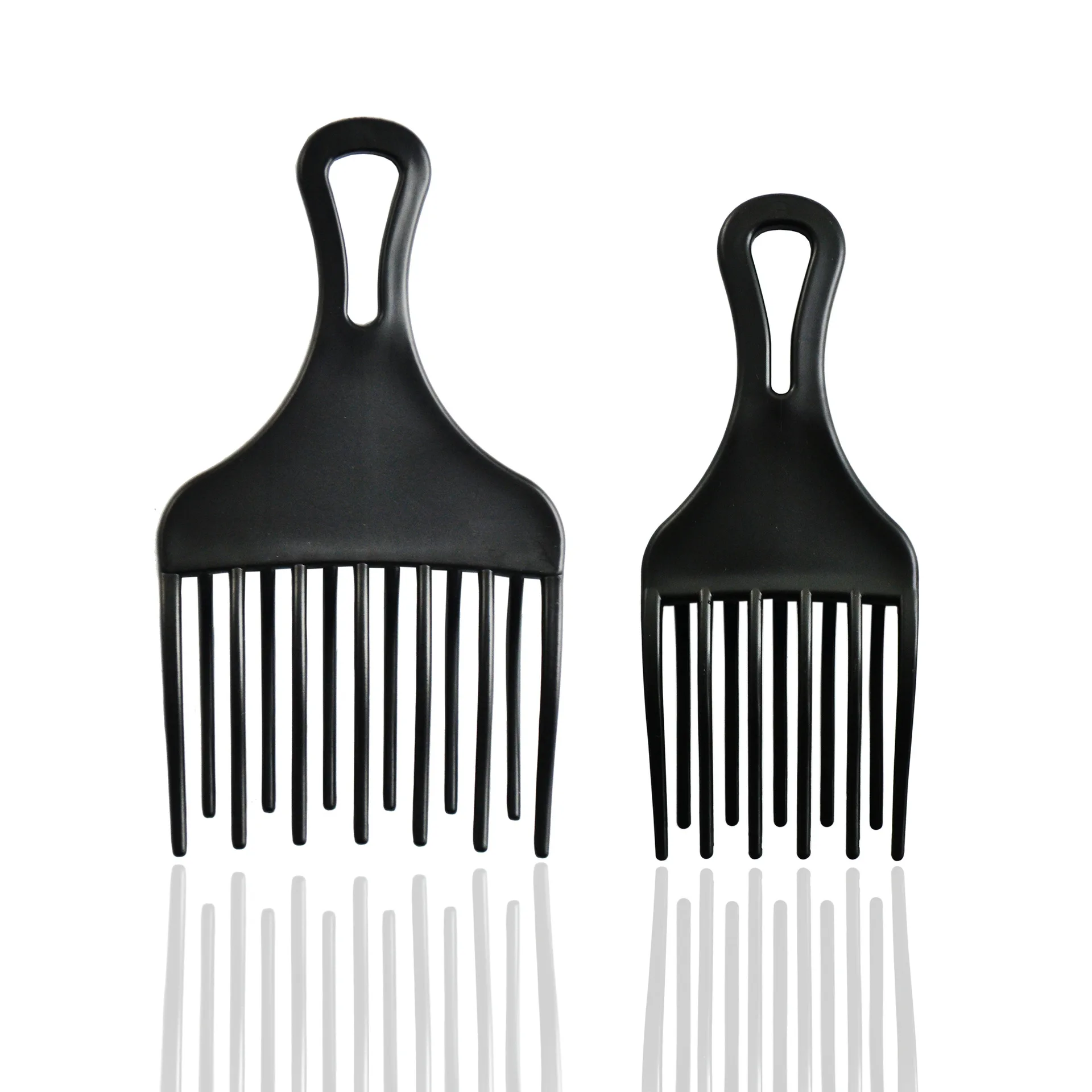 Cepillo de dientes anchos, peine, tenedor, cepillo para el pelo, inserto, peine para recoger el cabello, peines de plástico, herramientas de peinado Afro rizado