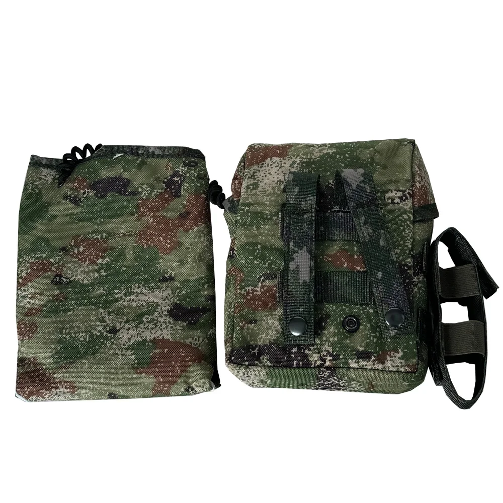 Kit de primeros auxilios camuflado, Bolso pequeño modificado, multibolsillo, se puede montar, Color Popular, Verde