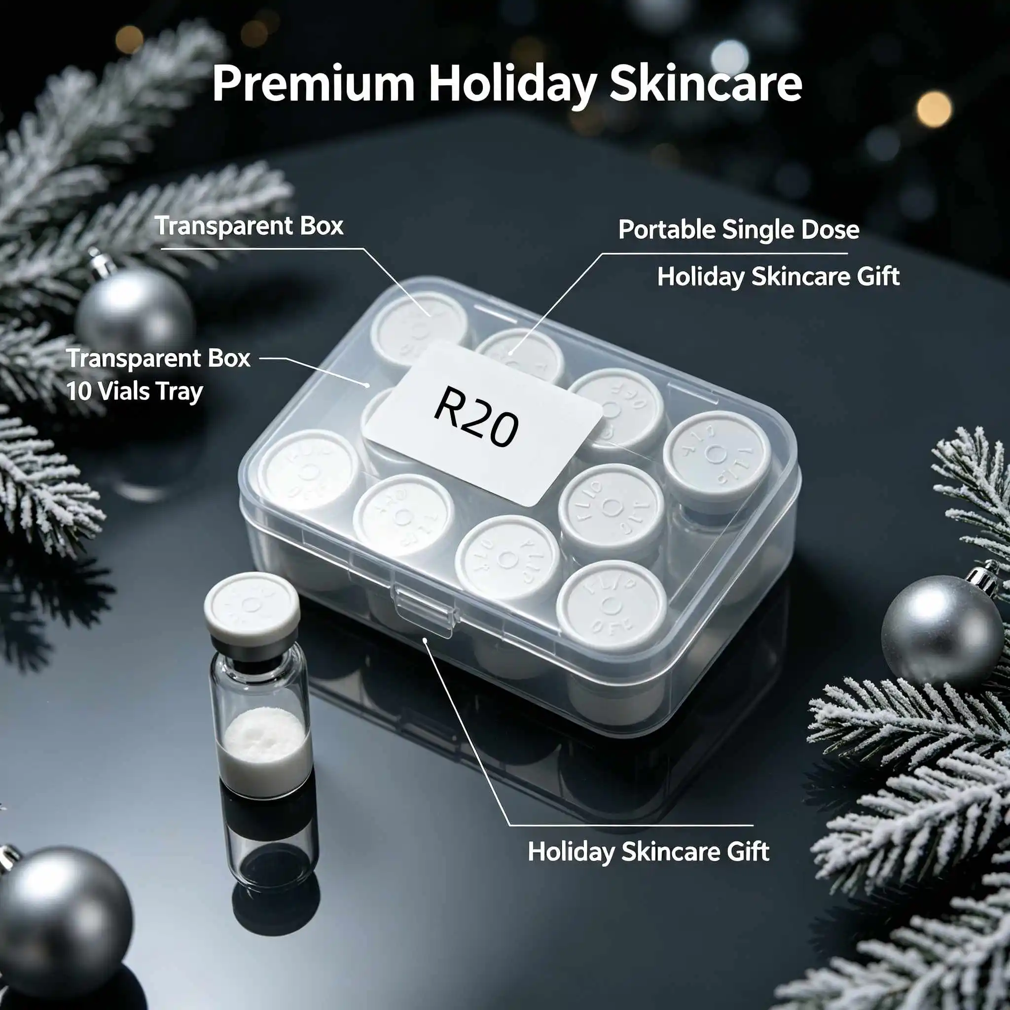 Random Cap Colors, Lyophilized Powder, Freeze Dried Powder, Deep Nourish Skin, Gentle for Daily Use, Facial Home Skin Care