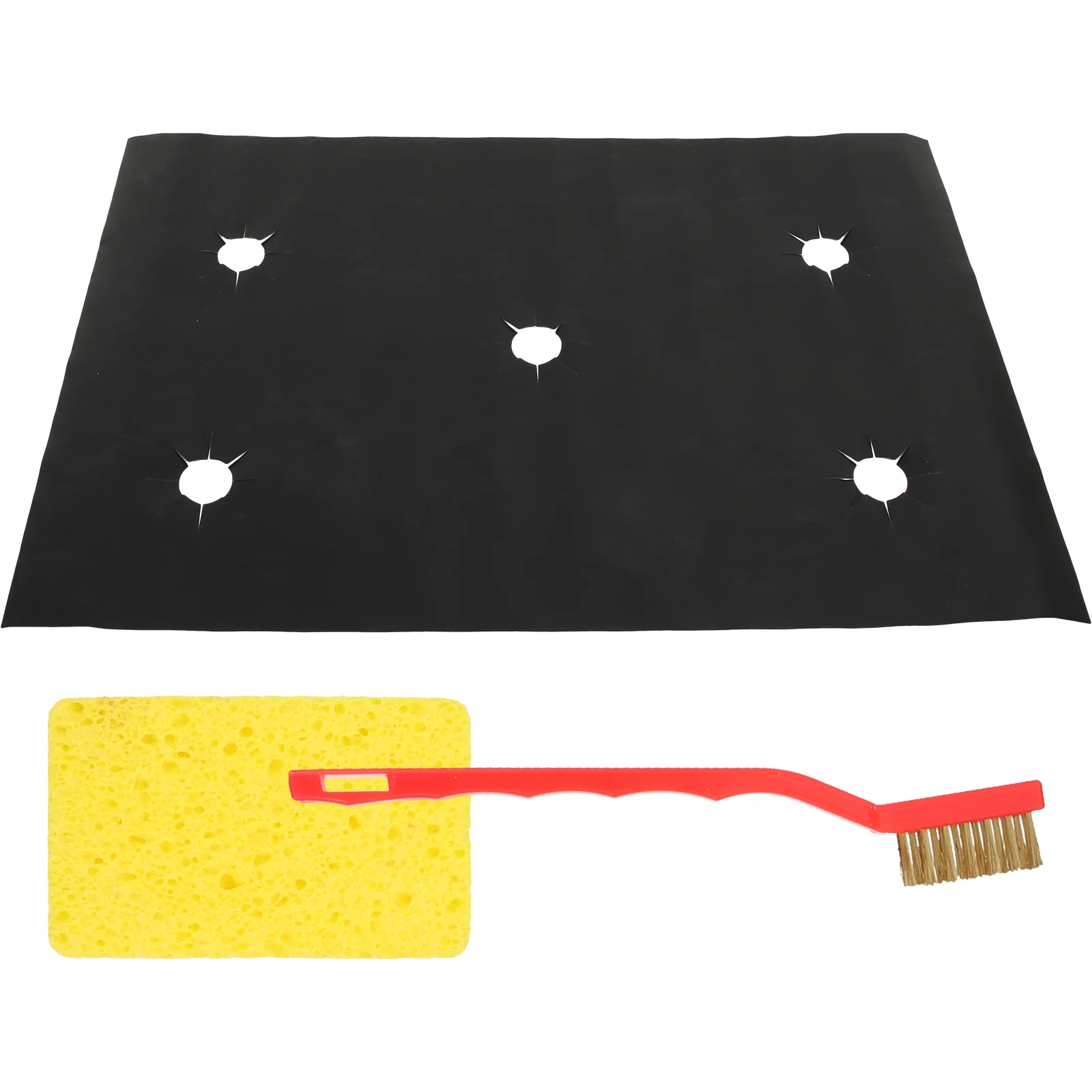 Non Stick Cleaning Brush Gas Stove Mat Cupboard Burner Cleaner 8100X5400X020CM Fiberglass Cover