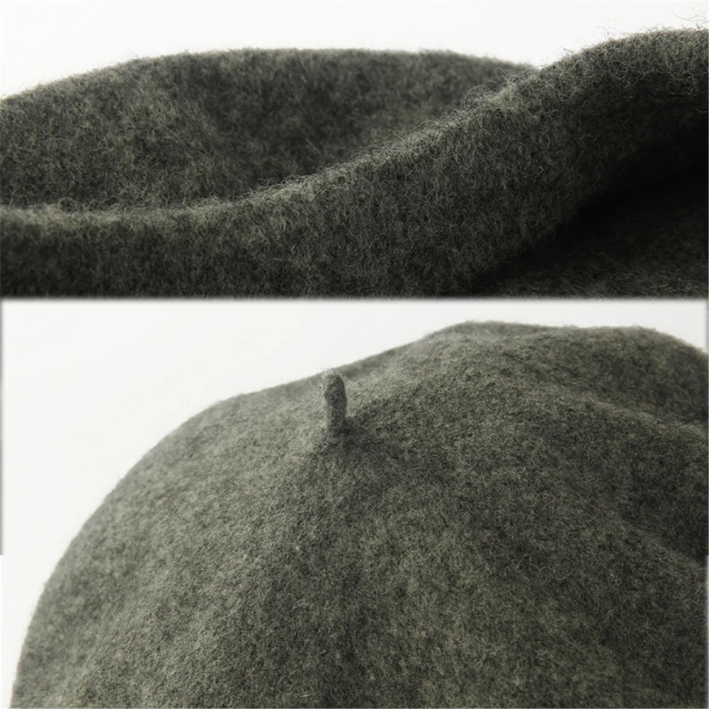 Wool Beret Hats For Women Girls Artist Autumn Winter Warm Plain Beret  Beanie Hat Cap Lady Girl Autumn French Artist Cap