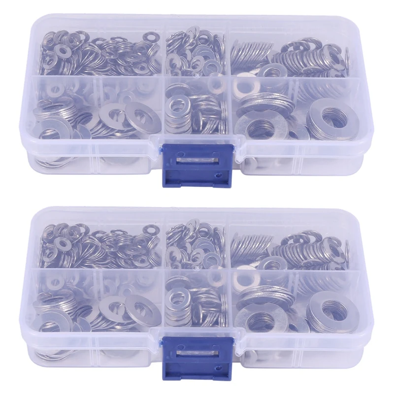 

Promotion! 1320 Pcs/Set M3 M4 M5 M6 M8 M10 Washer Spacers Stainless Steel Flat Washer Plain Gasket Spacers Kit Screw Bolt Fasten