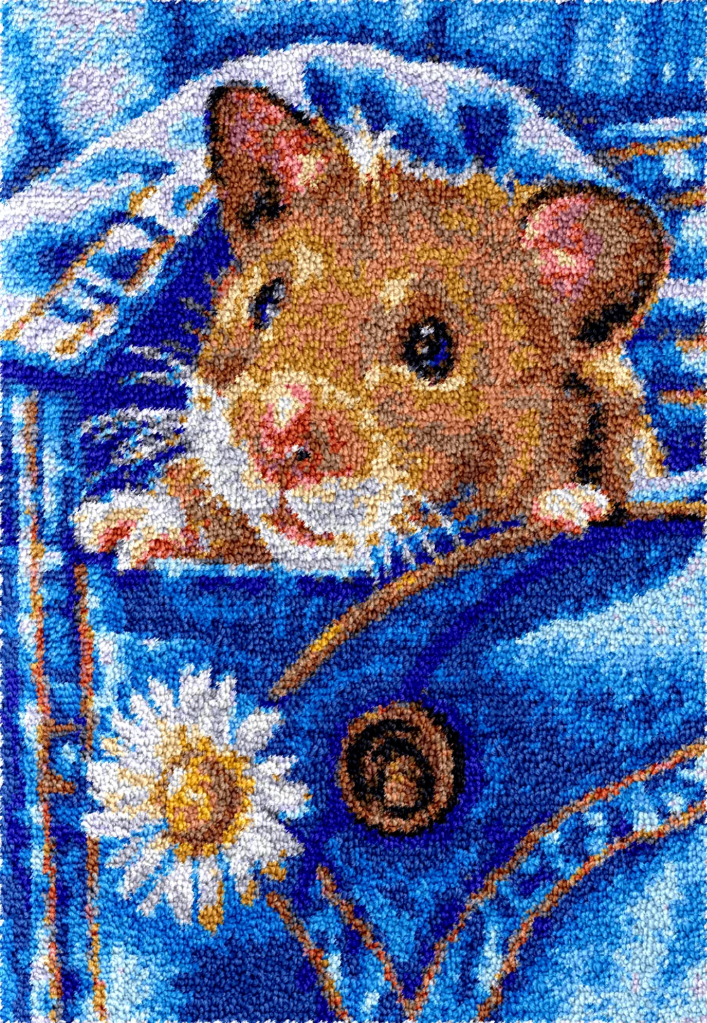 mouse Smyrna latch hook kits carpet embroidery set plastic canvas Hobby rugs making Knit crafts accessories and materials offers