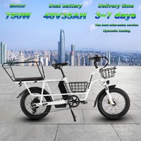 PHILODO Taveller Electric Bicycle 750W Motor 48V35AH Dual Battery Ebike 20*3.0 Fat Tire Urban Freight Adult Trend Electric bike