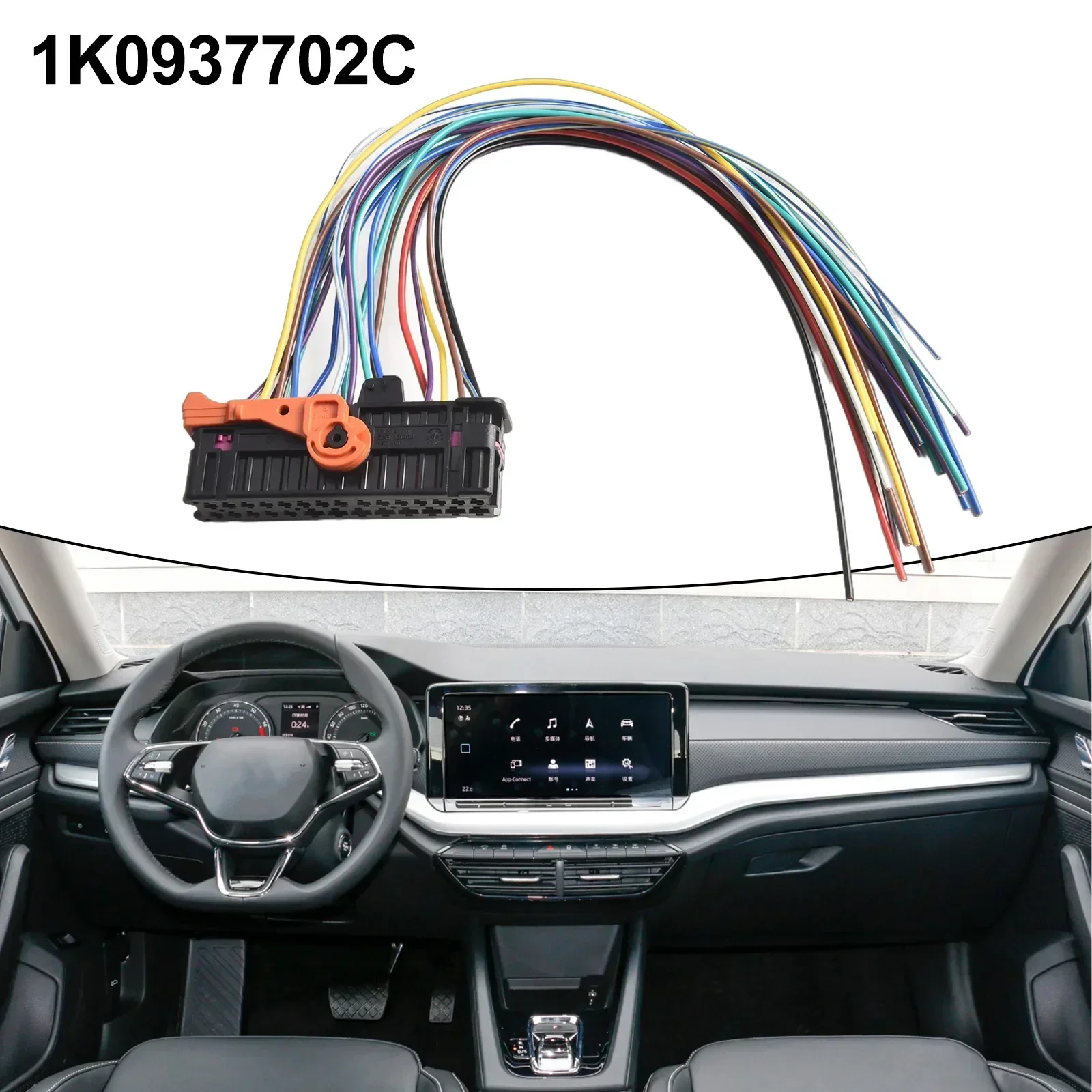 1pc Left Right Door Cable Wiring Harness Plug For Skoda For Fabia For Superb Car Door Cable Front Rear Wiring Harness Repair Kit