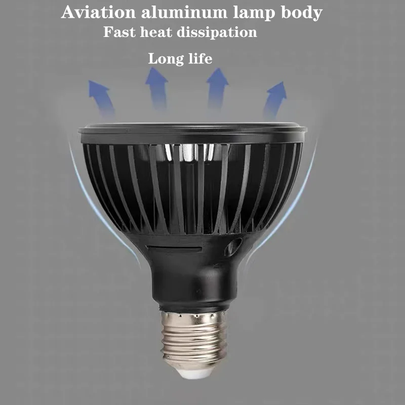 Imagem -03 - Cob Dimmable Led Cob Spotlight Bulb Candeeiro de Mesa Sala de Jantar e Supermercado Ac85265v Par2038 7w 12w 20w E27