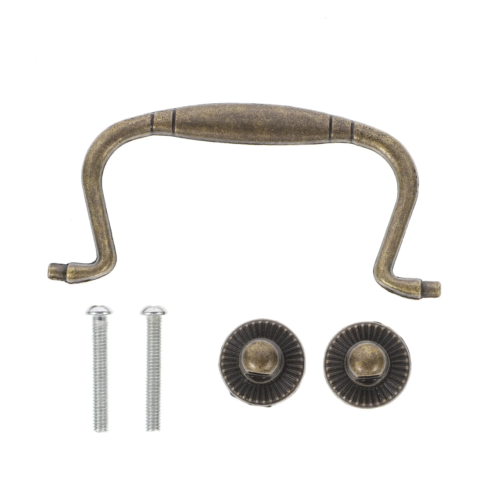 

4Sets European Style Cabinet Handle Zinc Alloy Furniture Pulls Rustproof Resistant Corrosion for Drawers Cupboards Elegant Look