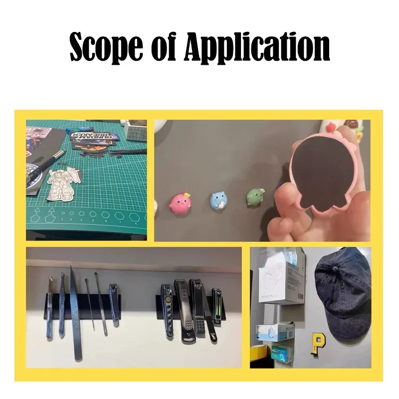 0,5/1/1,5 mm A4 Samoprzylepna naklejka magnetyczna Biała mata magnetyczna do lodówki Zdjęcie Cięcie Magnes na lodówkę 4A