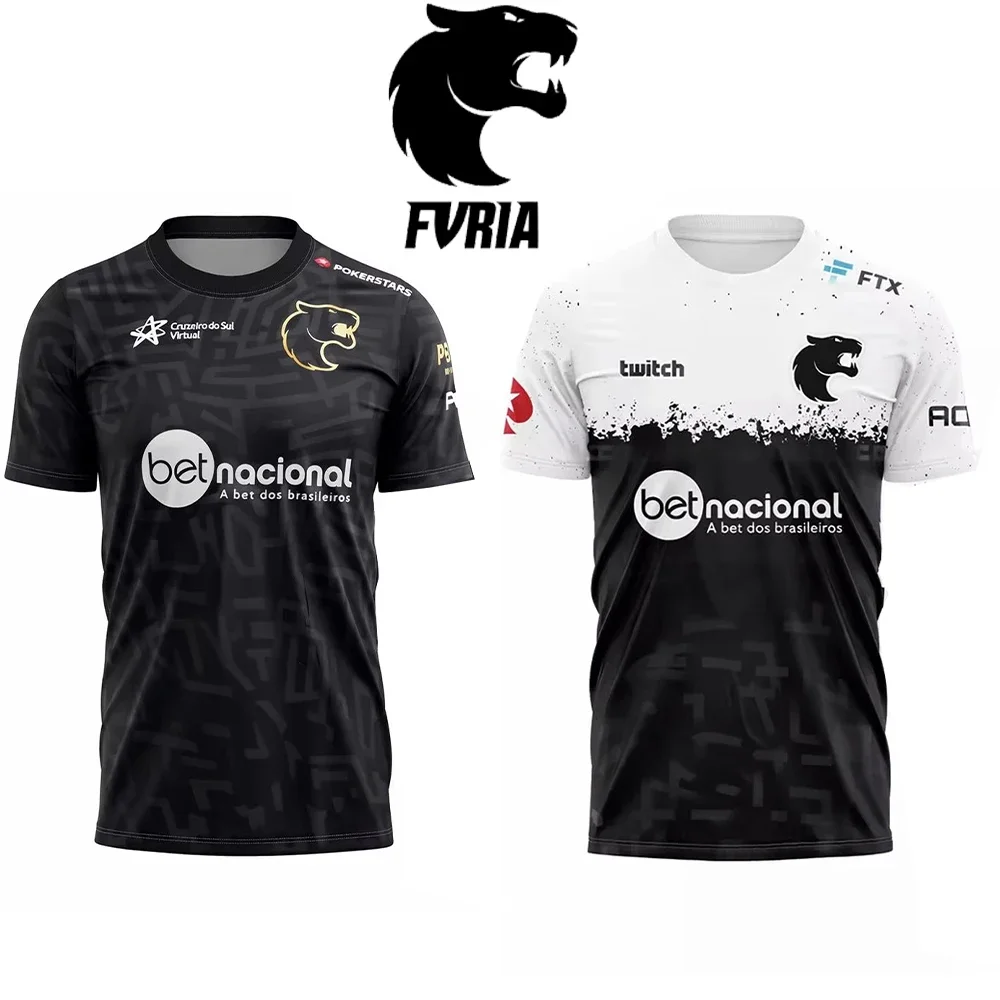 Men's FURIA ESports CS2 Graphic Short-Sleeve Tee FalleN Molooy Print Summer Daily Training Casual Tops For Game Fan Gift Apparel
