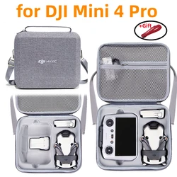 Bolso de hombro para DJI Mini 4 Pro, bolsa de almacenamiento integrada todo en uno, caja portátil gris, caja de accesorios para DJI Mini 4 Pro