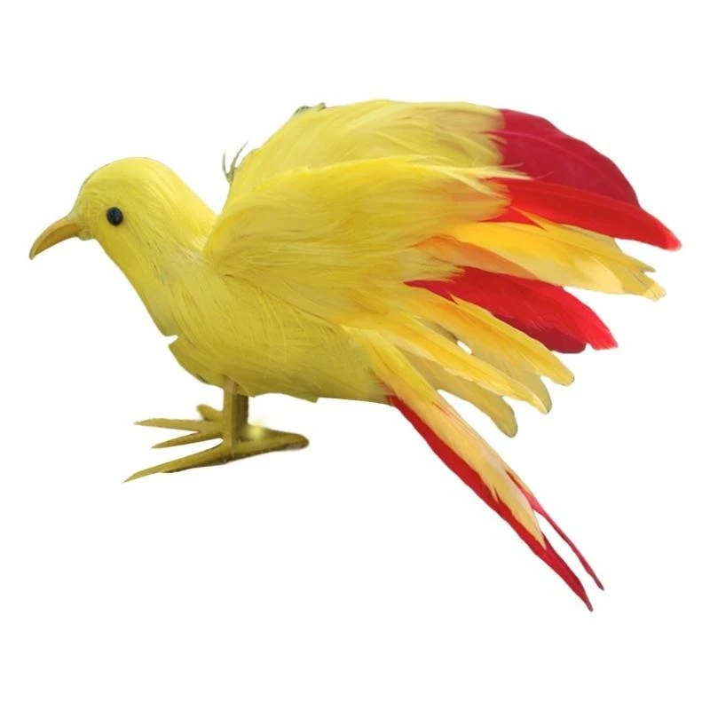 Artificial Feathered Bird Props Figurine for Theme Parties Festival Celebration C5AD