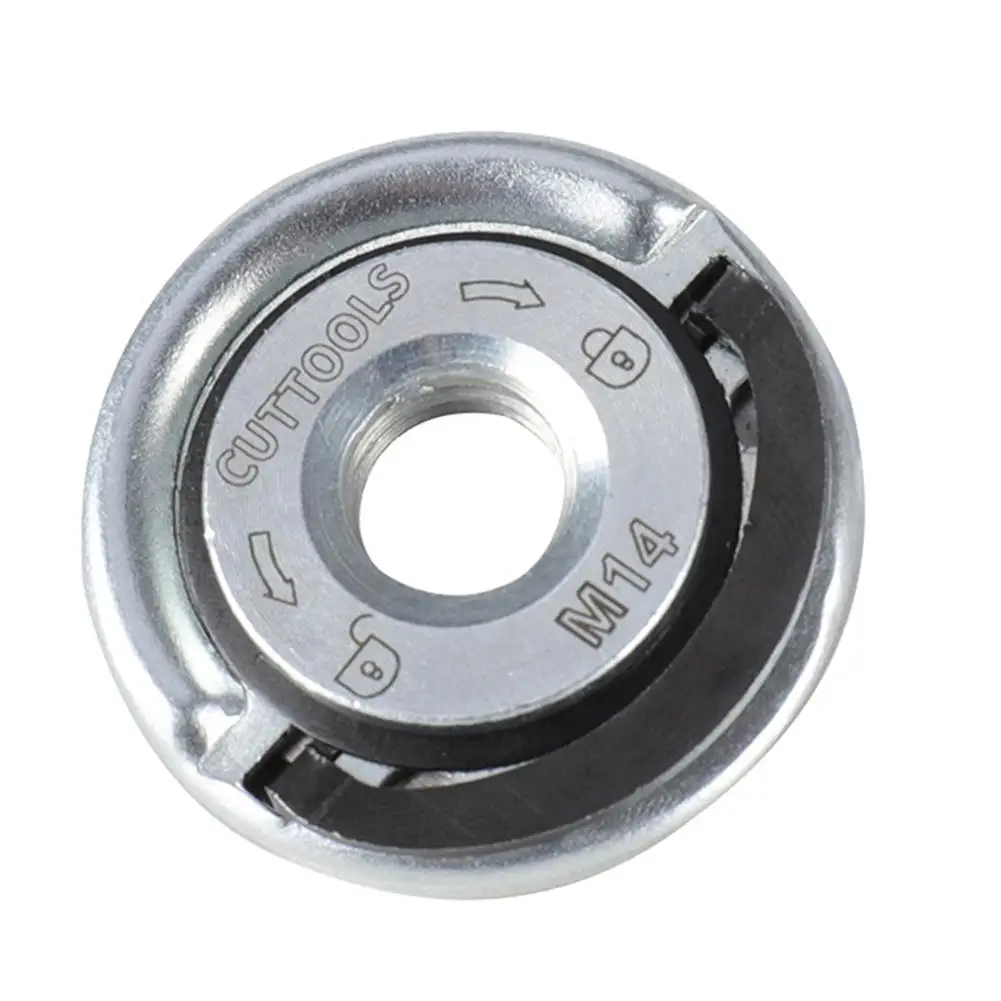 Universal Self-Locking Pressionando Placa Grinder, Quick Release Flange, Power Angle Tools, M14 Nut, M1Thread Pressão Placa Grinder