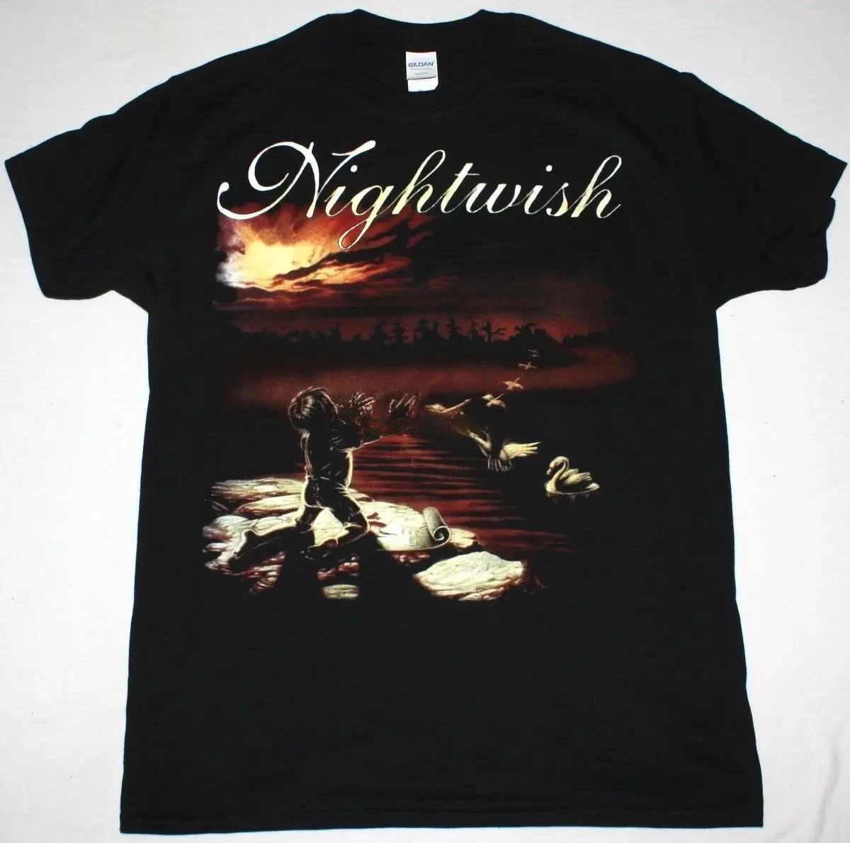 Nightwish Wishmaster Symphonic Metal Gothic Tarja Turunen New Black 2018 Summer T Shirt heavyweight Short Sleeve men clothing