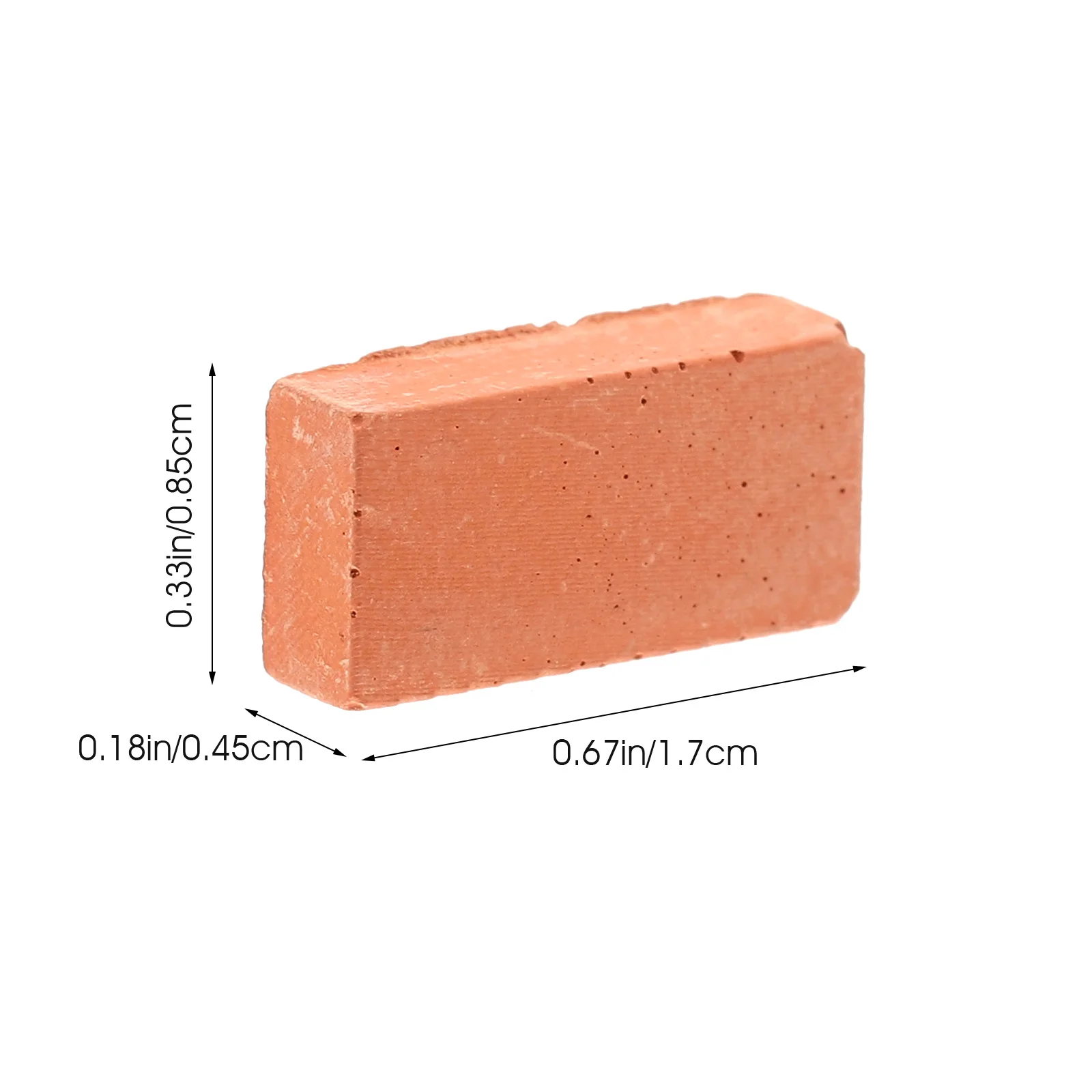 Briques rouges miniatures rectangulaires, 200 pièces, Faux brique pour bricolage, artisanat de maison, Micro paysage, décor de Table de sable, construction murale de chambre d'enfants