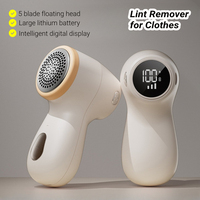 Electric Lint Remover Rechargeable Intelligent Digital Display Hairball Trimmer Portable Clothes Shaver Protect Cloth
